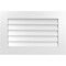 Ekena Millwork Vertical Surface Mount PVC Gable Vent: Non-Functional, w/ 3-1/2"W x 1"P Standard Frame, 30"W x 20"H GVPVE30X2001SN - alternate 1